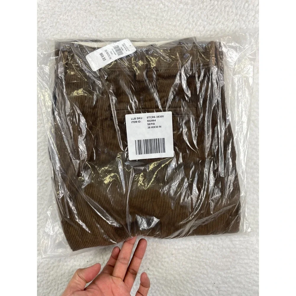 L.L.Bean Corduroy Pants Men's 38x30 Charcoal Comfort Waist Straight Leg - Picture 9 of 10